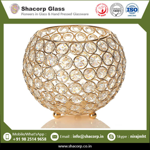 Tazón de cristal de Vela decorativa para exteriores de restaurante de hotel de calidad superior a precio mayorista - Product Image 4