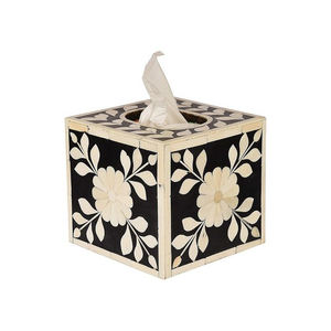 Caja de pañuelos de resina con incrustaciones de colores, vajilla de la mejor calidad hecha a mano, soporte de pañuelos de resina con acentos para el hogar Axiom - Product Image 5