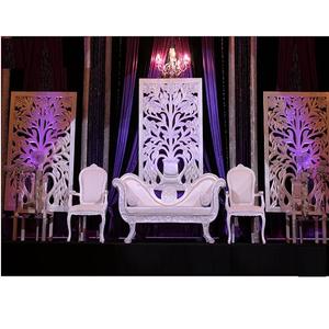 แผงไฟเบอร์เวทีงานแต่งงานสีขาวที่น่าสนใจและกรอบแผงไฟเบอร์กลาสสีขาวสง่างามเวทีแต่งงานสีขาว - Product Image 1