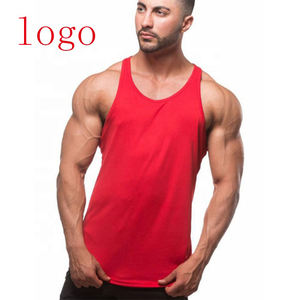 Débardeur en coton respirant personnalisé pour hommes, gym, vente en gros - Product Image 1