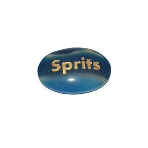 Ónix azul Oval espíritus piedras | Curación grabado personalizado piedras - Product Image 1