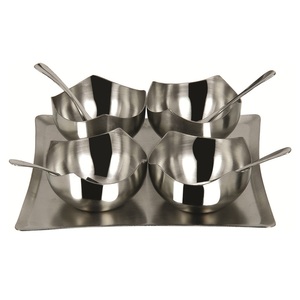 Ensemble de tasses à crème glacée classiques écologiques en acier inoxydable par NEELKANTH / MAX FRESH - Product Image 2