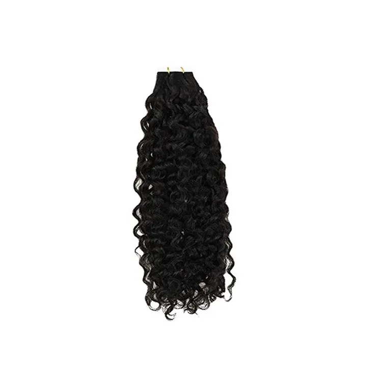 Bundel tenun rambut lurus bergelombang alami ekstensi rambut manusia India candi mentah dari Distributor grosir