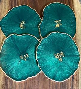 Dessous de verre écologique en résine époxy, pour formes rondes et motifs de tasse, tapis de tasse pour résine époxy, bricolage de tasse à thé - Product Image 3