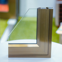 Profil en aluminium en bronze standard d'extrusion de Shalumi pour la porte et la fenêtre disponibles à la taille personnalisable