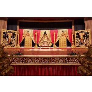 Gran Srilankan boda etapa de decoración hecho Rajwada boda escenario Ontario elegante Srilankan boda escenario Decoración - Product Image 1