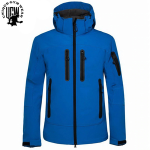 Veste softshell de grande taille pour hommes, coupe-vent, imperméable et résistant à l'usure, avec col montant pour les sports d'hiver et d'extérieur-Ski Escalade - Product Image 4