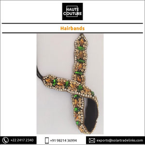 Bandeau en topaze et cristal vert, artisanal, fait à la main, pour femmes et filles, nouvelle collection - Product Image 6