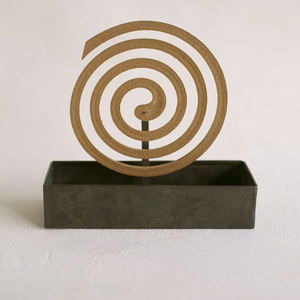 Metal Iron <b>Mosquito</b> <b>Coil</b> Holder with Tray - Product Image 1