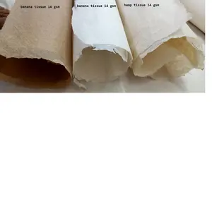 Banana, di canapa tessuto di carta disponibile in tonalità naturali adatto per paralume makers