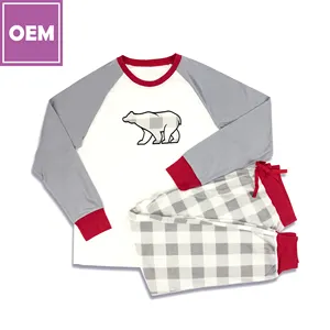 JOYUAN GARMENT HERSTELLER Pyjama Set für Mädchen American Canada Flamm widrige Prüfung l Warm l Fleece l Stilvolles l Logo