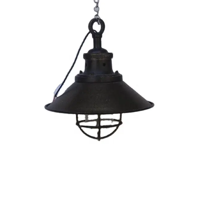 Lámpara colgante clásica con cableado eléctrico, decoración para el hogar, sombras de lámpara de Metal
