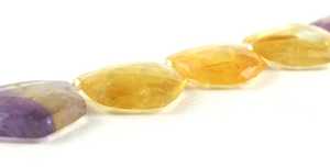 สร้อยคอทำจากอัญมณีสีเหลี่ยมเพชรพลอยธรรมชาติและอัญมณีซิทริน,สร้อยคอ DIY ทำจาก Briolette - Product Image 3