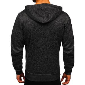 Vêtements de sport de luxe en gros, sweat à capuche en polaire écologique à fermeture éclair, designs unis surdimensionnés personnalisés, mode d'hiver, pas cher - Product Image 5