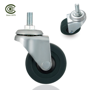CCE Caster 50mm Furniture Rubber Threaded Rod Casters Wheels