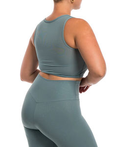 Nouveau haut court surdimensionné à la mode pour femmes grande taille Durable doux 87% Nylon 13% Spandex respirant court 87% Nylon 13% Spandex - Product Image 3