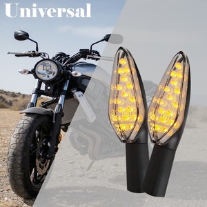 BAR Autotech Motorcycle Turn Signal Indicator Light LED Universal 10V-30V Black/Amber/Clear <b>Lens</b> - Product Image 6