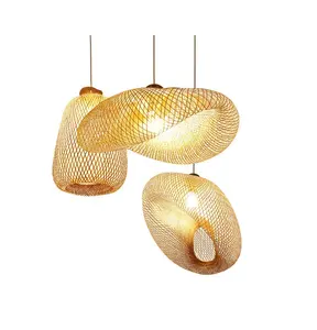Bamboo Lamp New Products Modern Bamboo Pendant Lamp Asian Styled Living Room Lamp High Quality Office