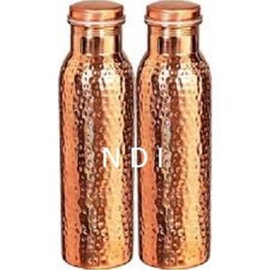 ขวดน้ำทองแดงทำด้วยค้อนขวดน้ำดื่มน้ำร้อนแบบสั่งทำขวดกันรั่วสำหรับตกแต่งบนโต๊ะขายดีที่สุด - Product Image 2