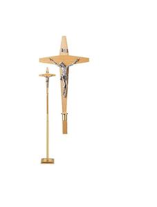 Cruz de Altar de Latón con Círculo Redondo, Artículos Religiosos - Product Image 3