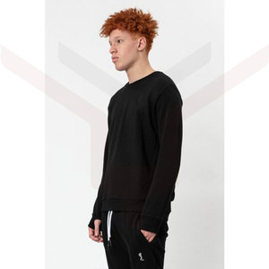 OEM de haute qualité personnalisé blanc ras du cou pull sweat-shirt personnalisé imprimé plaine teint en peluche blanc Jogger coton à capuche en gros - Product Image 4