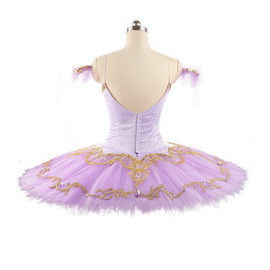 <span class=keywords><strong>Tutù</strong></span> <span class=keywords><strong>da</strong></span> <span class=keywords><strong>Ballerina</strong></span> Professionale di Alta Qualità a 12 Strati per Esibizioni e Competizioni, Colore Lavanda - Product Image 3