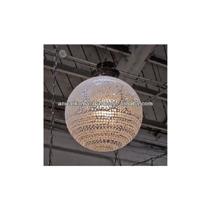 Lámpara eléctrica colgante decorativa de vidrio y latón para decoración del hogar - Product Image 2