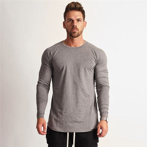 T-shirt d'été unisexe en coton de super qualité à manches longues avec logo personnalisé vêtements de sport surdimensionnés pour hommes respirant et confortable - Product Image 6