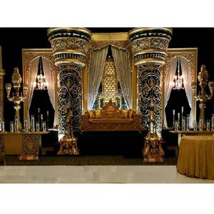 Décor de mariage nigérian 4 pièces, conception par cœur, Grand robot de luxe, réception de scène, kit de décoration de scène de mariage nationale - Product Image 1