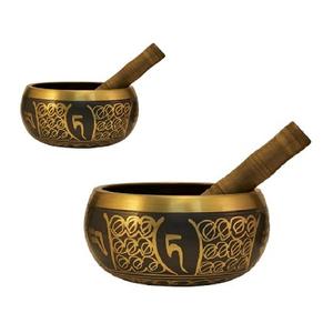 Tibetano hecho a mano cuenco mazo cojín sonido de Cuencos resonancia curación meditación vibrante canto - Product Image 6