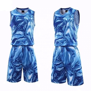 Maillot et short de basketball Endeavor entièrement sublimés, personnalisables, unisexe, Ocean USA 2026 - Product Image 1