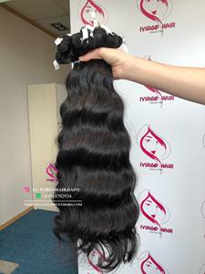 Paquets de cheveux vierges cambodgiens non transformés en gros de cheveux vietnamiens bruts de style ondulé de qualité 9A du vendeur cambodgien - Product Image 2