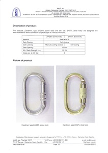 ผู้ผลิตคาราไบเนอร์เหล็ก OEM/ODM จากไต้หวัน รับน้ำหนักได้ 22kN ขนาด 17 มม. ได้รับการรับรองมาตรฐาน CE EN 362 - Product Image 6