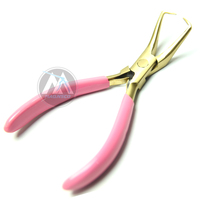 Kit d'outils tout-en-un MAQNSCO en acier pour extensions de cheveux, ouvre-perles micro-anneaux en silicone, pinces en acier inoxydable, ensemble de perlage