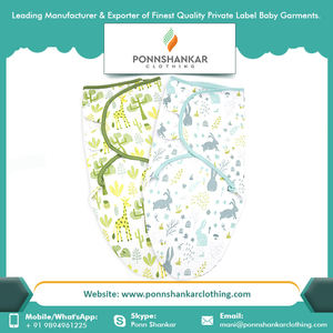 Indian Factory Supply Wholesale Custom Made Adjustable <b>Swaddle</b> Wrap - Product Image 5