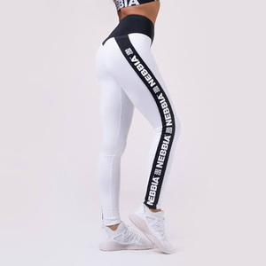 Legging blanco liso para mujer, legging sin costuras, diseño personalizado, para gimnasio, talla y diseño - Product Image 1