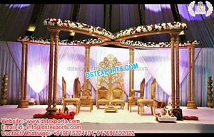El Mejor Mandapam para Bodas del Sur de la India, Mandapam para Bodas de Sri Lanka, Mandapam Grande de Madera Tratada, Ligero y Personalizado - Product Image 2