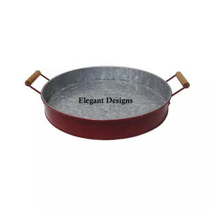 Plat de service galvanisé de styliste attrayant, meilleure qualité, meilleur plateau de service, meilleure vente en gros, plateau de service galvanisé - Product Image 3
