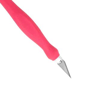 Mango de aluminio delgado con mango de goma suave TPR, mango de mango SK5, cuchilla de precisión, arte, hobby, cuchillo artesanal - Product Image 4