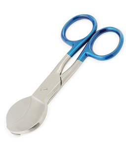 Ciseaux manuels pour cordon ombilical Busch, une lame dentée, qualité supérieure, acier inoxydable de qualité médicale allemande - Product Image 3