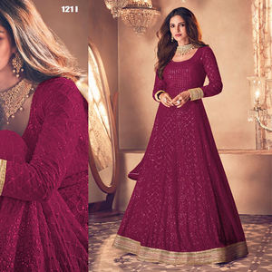 Dernière tenue élégante indienne pakistanaise brodée Salwar Kameez avec Dupatta pour mariages de femmes exportation directe d'Inde - Product Image 4