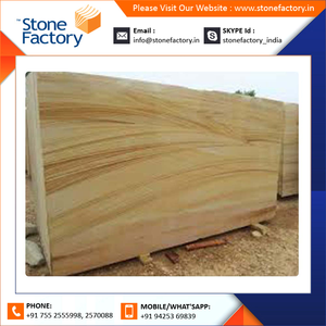 หินปูหินทรายธรรมชาติกลางแจ้งคุณภาพสูงผลิตจากอินเดียแผ่นพื้นตกแต่งพื้นแผ่นพื้นแผ่นเสริมสำหรับใช้งานกลางแจ้ง - Product Image 2