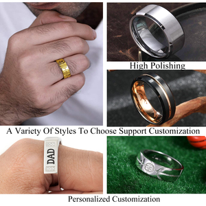 Fashion Luxury Stainless Steel Metal Love Jewelry <strong>Gold</strong> Plated Custom Cross Finger Designs Gift Fathers Day <strong>Dad</strong> <strong>Ring</strong> for Men - Product Image 5