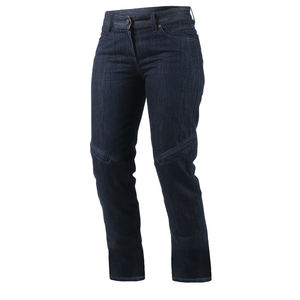 Jeans en denim de qualité AA pour filles CE approuvé Jeans de moto simple délavé foncé Logo de marque Protection principale Style droit solide - Product Image 5
