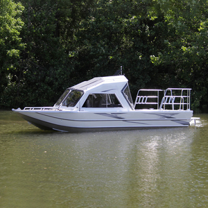 Bateau de pêche rapide à cabine complète en aluminium de 21 pieds, homologué CE, état neuf, bateau de plaisance à vendre - Product Image 3