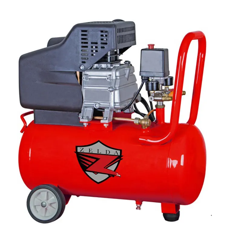 Factory Direct Supply Zuiger Stijl 50L Direct Gedreven Draagbare Luchtcompressor 2 Hp