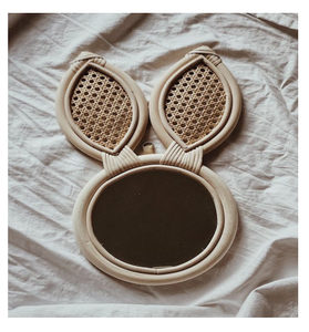 Artesanía Estilo moderno Espejo de ratán Patrón redondo/ovalado Espejo decorativo de pared Fabricante en Vietnam Precio barato Caja de embalaje - Product Image 6