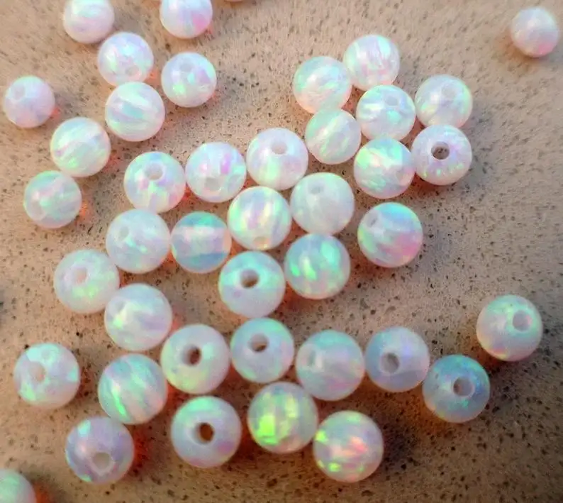 Perles de cabine en cocarde opale éthiopienne à gros trou naturel pour les bijoux de mariage