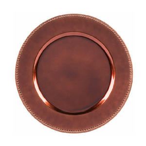 Vaisselle à haute demande plat et assiette forme ronde fait à la main conception fantaisie assiette de chargeur galvanisée pour mariage et fêtes - Product Image 5