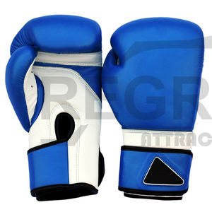 Gants de boxe professionnels personnalisés bon marché, Logo personnalisé d'usine de chine Offre Spéciale produit dans un noir, rouge et bleu chinois - Product Image 1